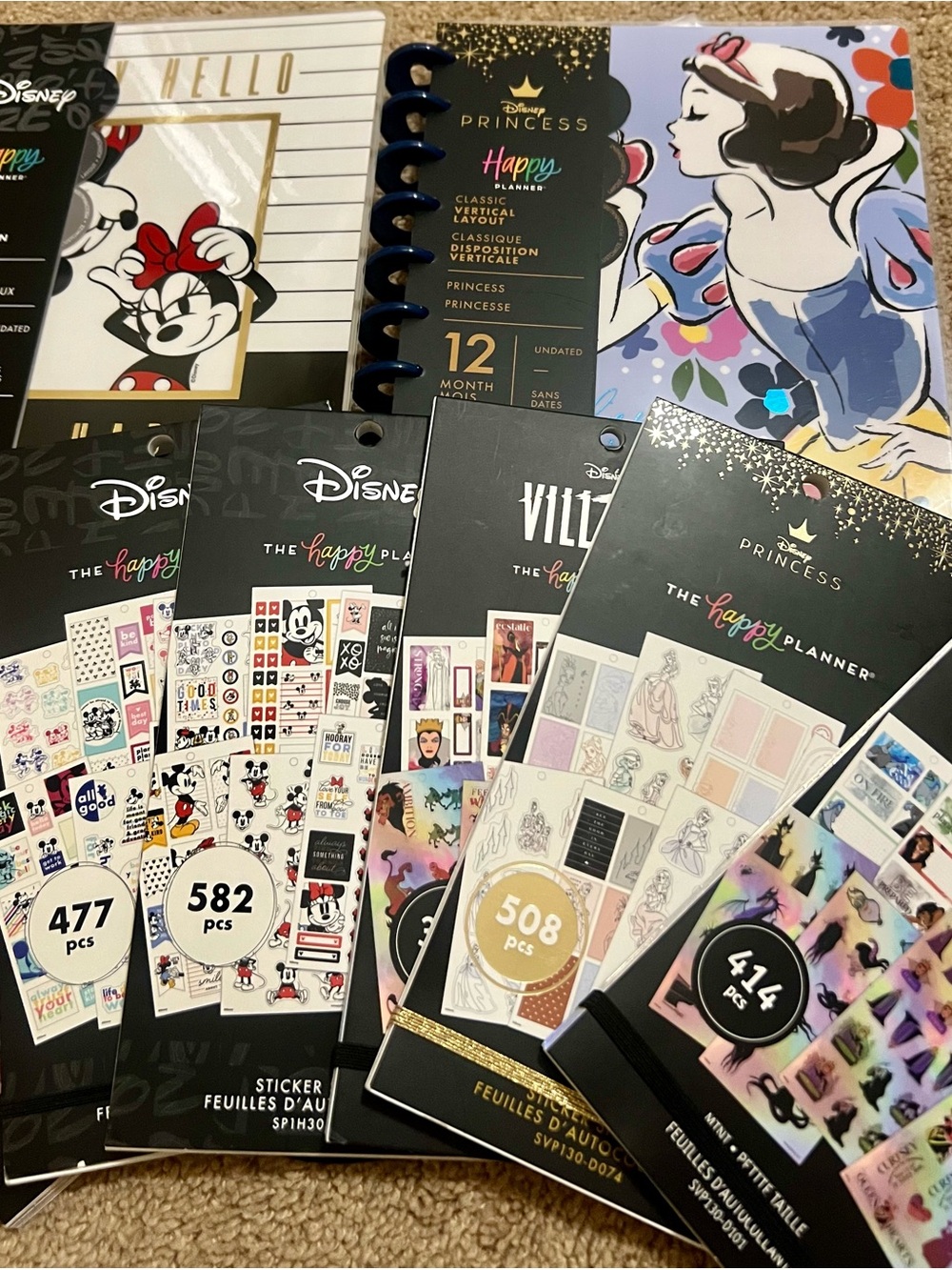 Disney The Happy Planner™ 2 Planners & 6 Sticker Books